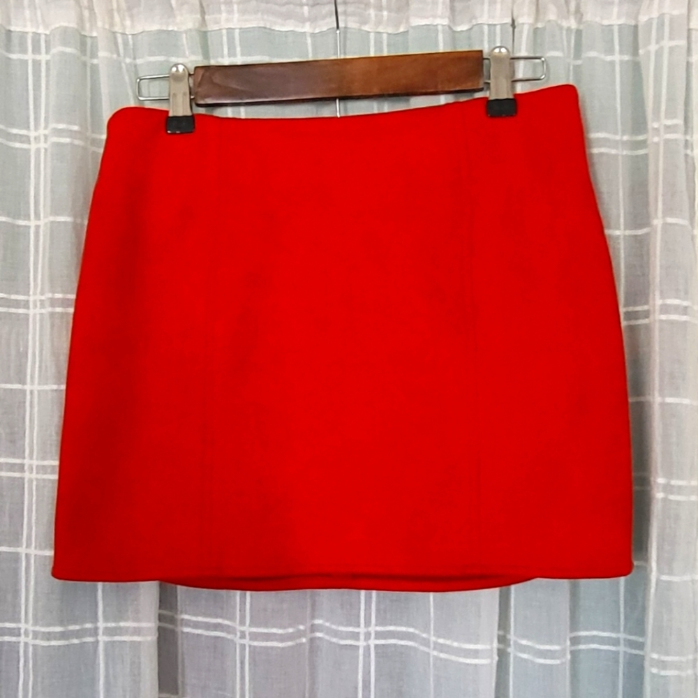 Ivy & Main red pencil skirt